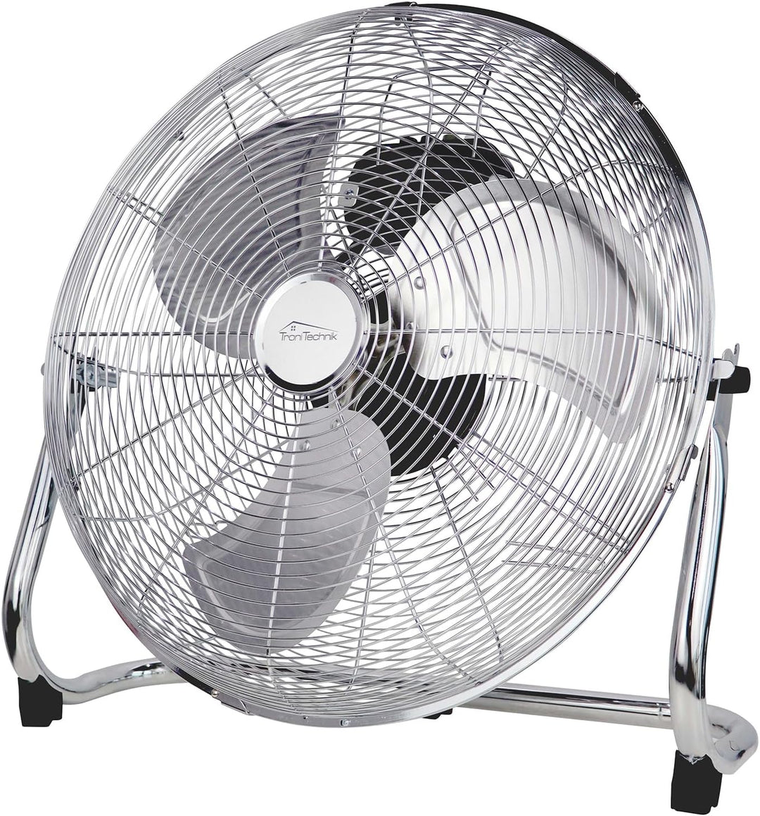Tronitechnik® XL Windmaschine mit 45 cm Ø | Ventilator verstellbarer Winkel | Bodenventilator 3 Stuf