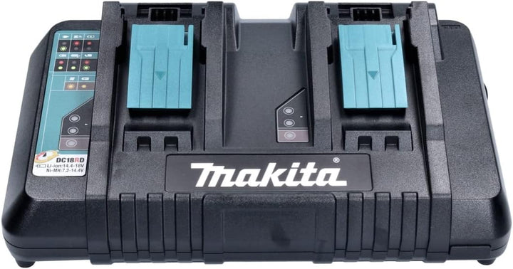 Makita Power Source Kit 18 V mit 2x BL 1850 B Akku 5,0 Ah + DC 18 RD Doppelladegerät (199482-2)