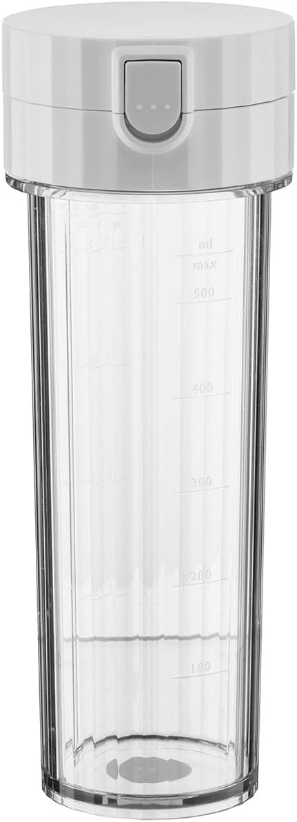 Alessi Plissé MDL17 W - Design Persönlicher Mixer, aus Thermoplastischem Harz, mit Behälter und Mini