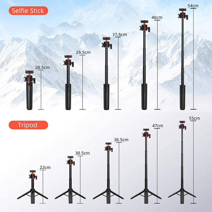 Schnellwechsel-Stativ Ausziehbarer Selfie-Stick für DJI Osmo Action 4/5 Pro, Multifunktionale Verlän