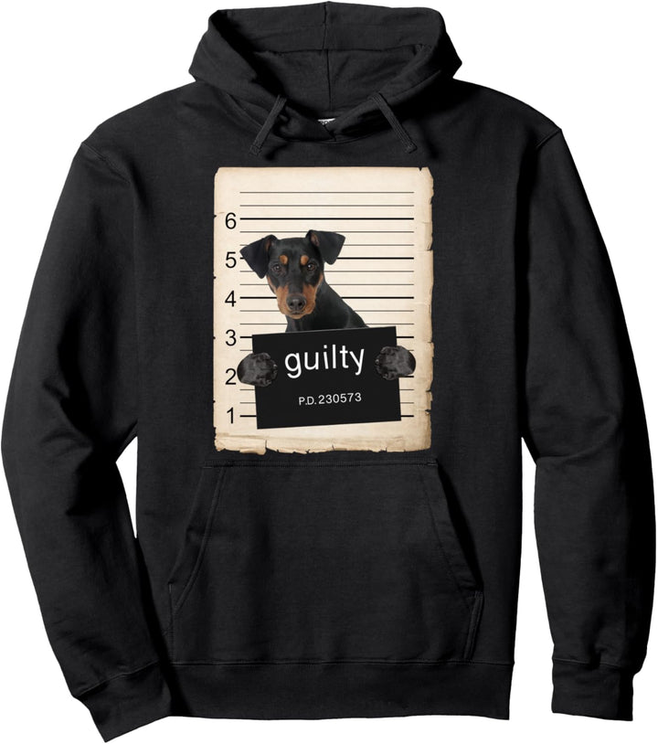 German Pinscher Dog mug shot Pullover Hoodie