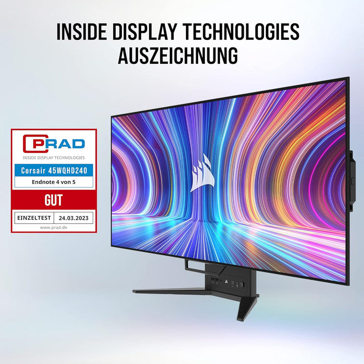 Corsair XENEON Flex 45WQHD240 Gaming-Monitor - 45-Zoll OLED WQHD (3440 x 1440) Biegbares Display, 24