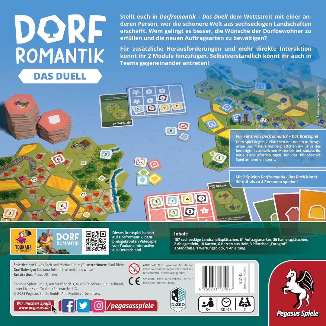 Pegasus Spiele 51241G Dorfromantik-Das Duell
