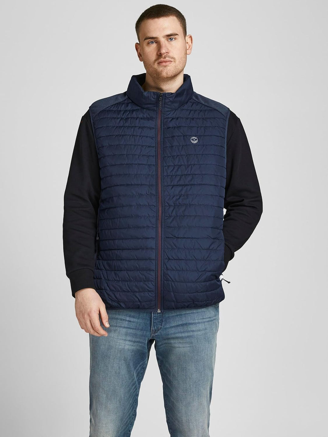 JACK & JONES male Steppweste Steppweste L Navy Blazer, L Navy Blazer