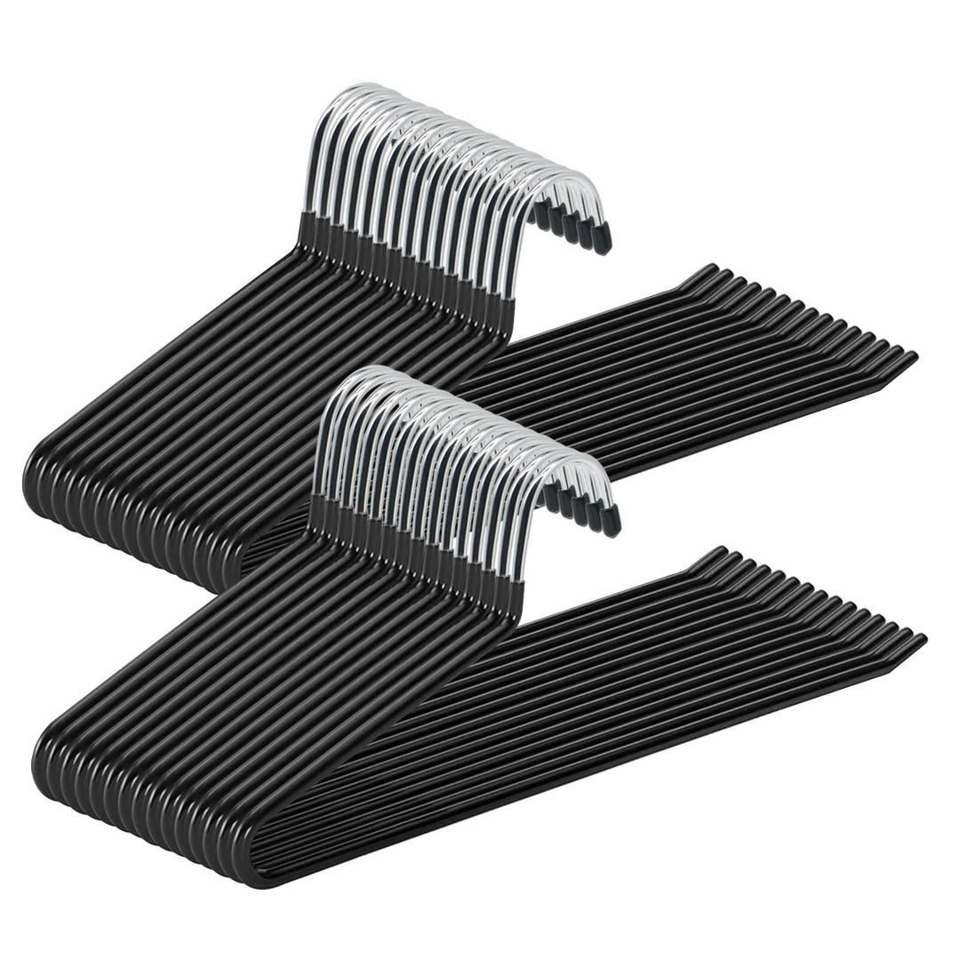 ABHENG Hosenbügel aus Metall, 30er-Pack, Kleiderbügel für Hosen mit offenen Enden, platzsparend, rut