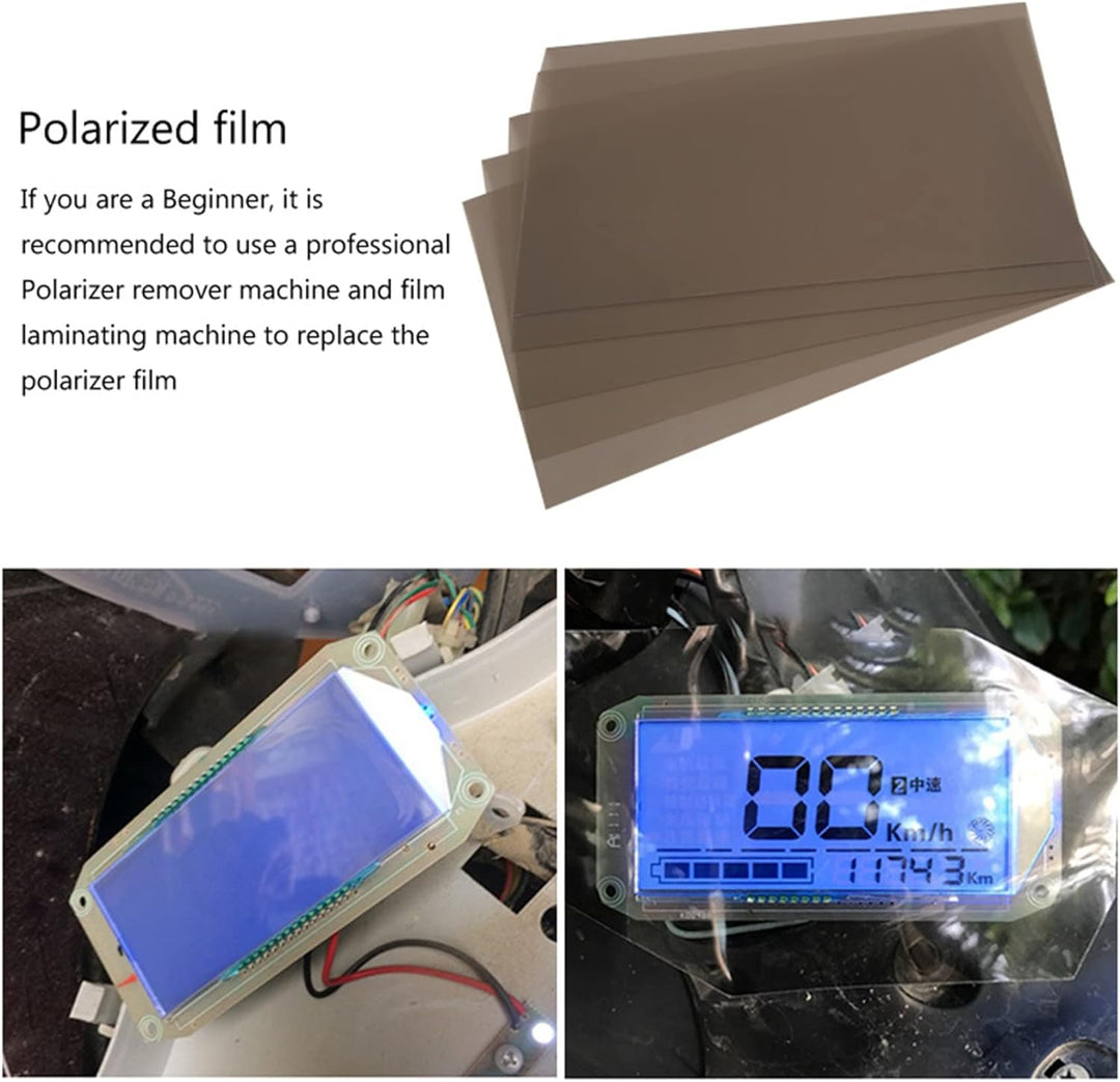 NIZEAMI Lineare Polarisationsfolie für LCD/LED Polarisationsfilter Polarisationsfotografie 5 Stück (