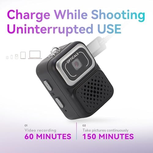 Bewinner Vintage-Digitalkamera, 1080P FHD Vlogging Schlüsselbundkamera mit 0,96-Zoll-Display, 2 MP T