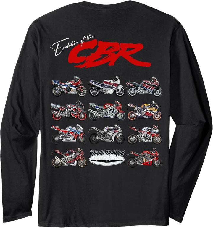 Evolution of the, CBR,Motorcycle,Motorrad,Road Racing,Biker Langarmshirt