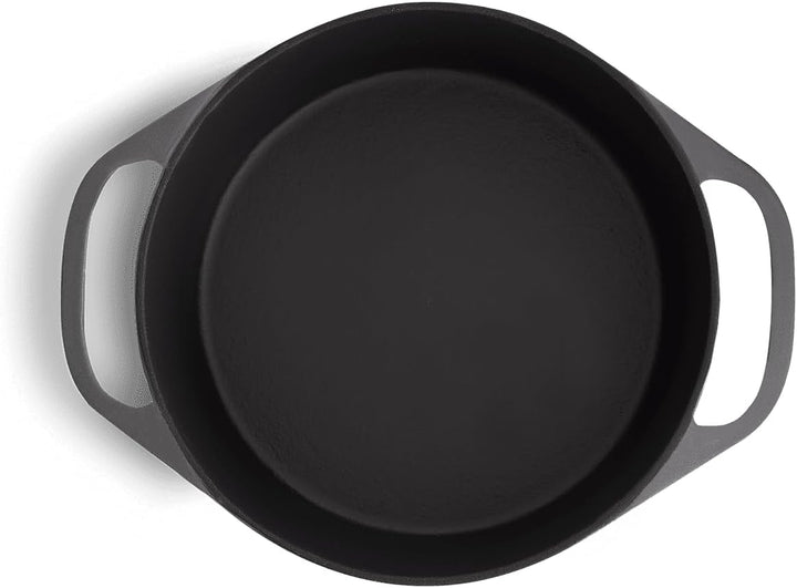 SPRINGLANE Cocotte mit Deckel, Grau, rund, 28 cm, 6 L, Gusseisen Bräter, Schmortopf Induktion… 28cm