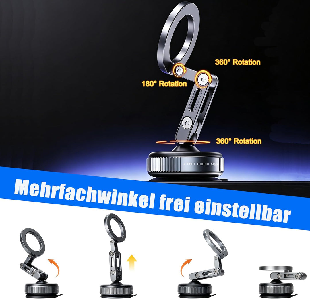 Verbessert Nano Gel Vakuum magnetische Handyhalter, Aluminiumlegierung + ABS Magnetische Handyhalter