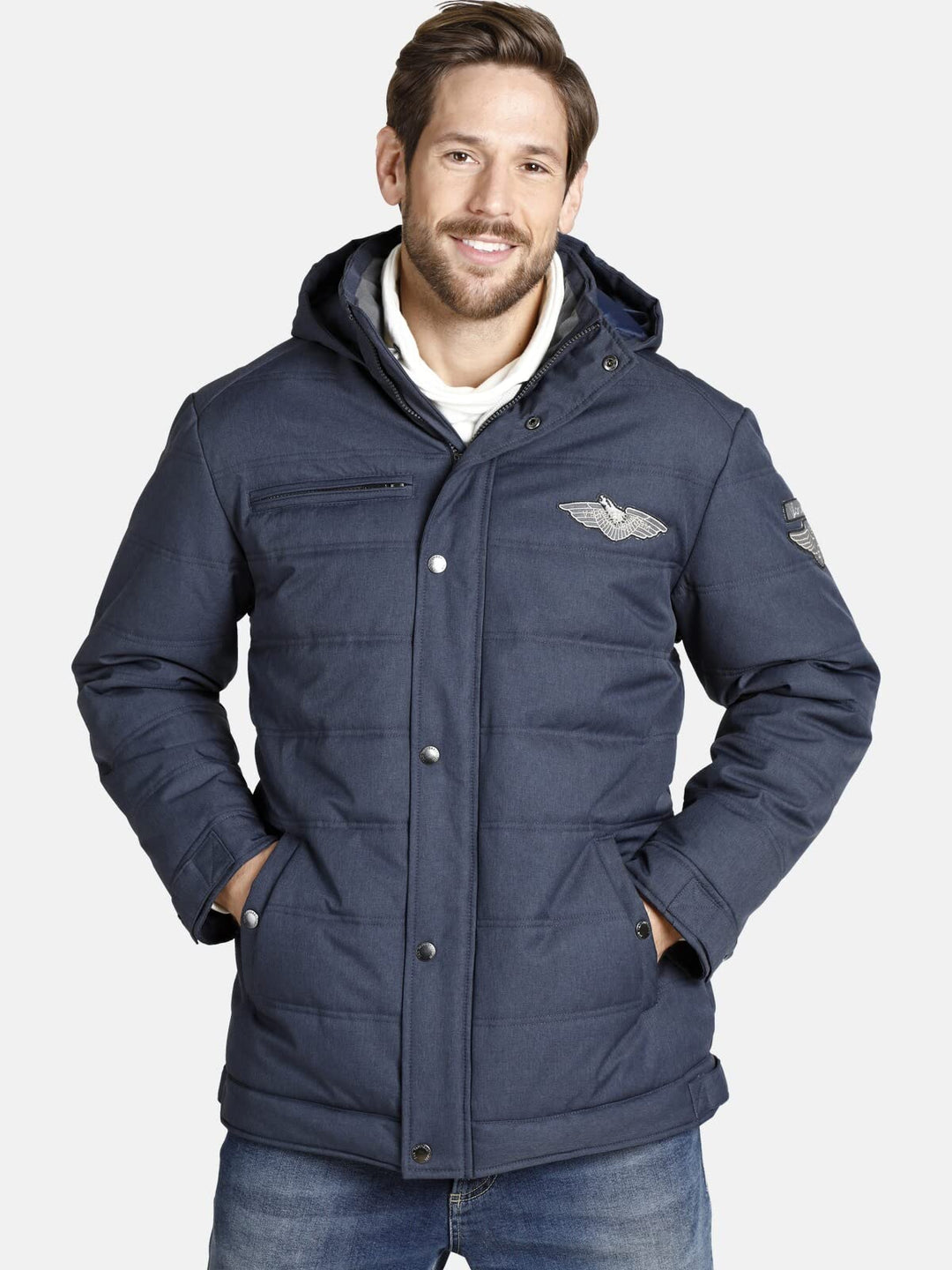 Jan Vanderstorm Herren Jacke Juhapekka (Herbstjacke, Winterjacke) 54 Dunkelblau, 54 Dunkelblau
