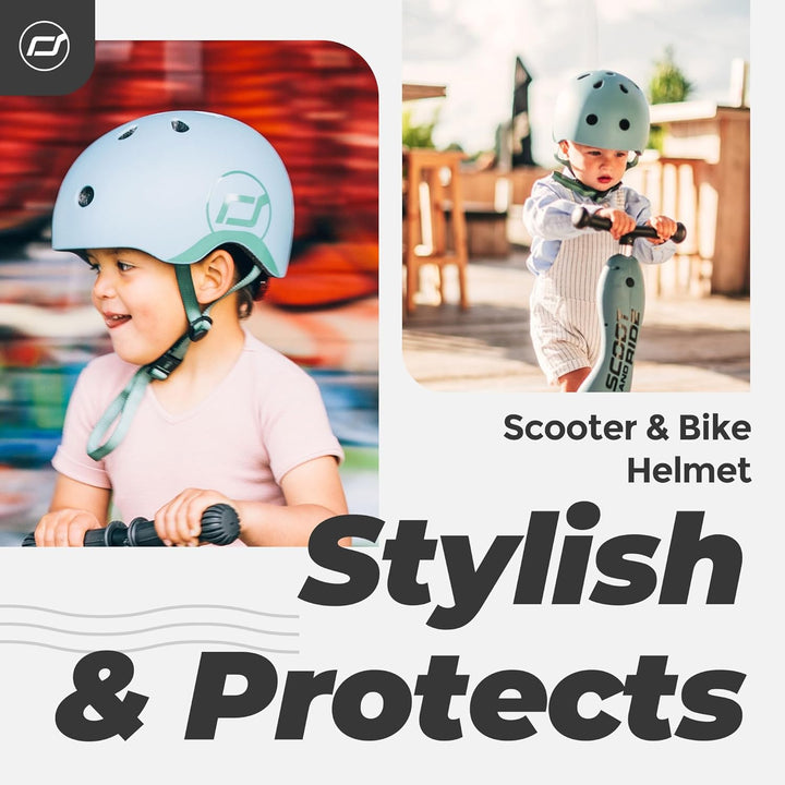 Scoot & Ride, S - M Size Kids Helmet Steel, Steel
