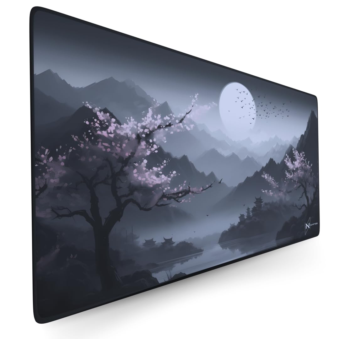 Nyfter - Premium Sakura V3 Gaming Mousepad XXL Mousepad Nyfpad XXL 00x500mm Mousepad wellenfrei mit