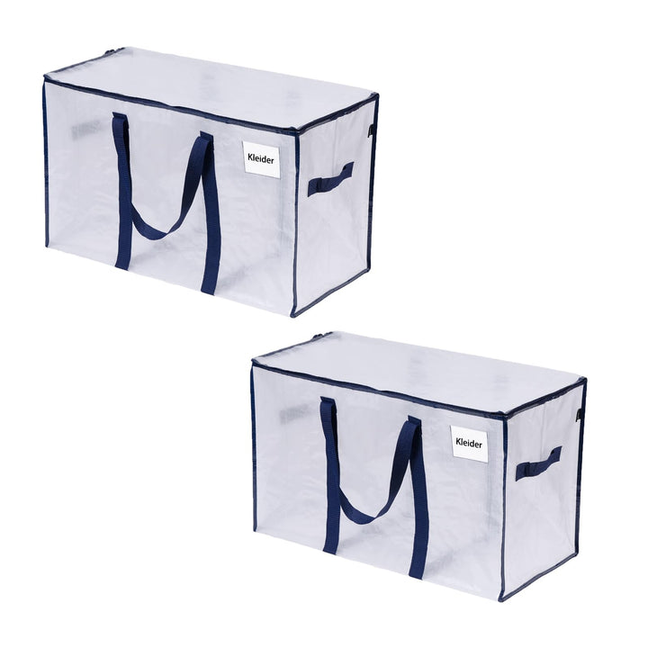 VENO 2-er Pack extra grosse Reisetaschen mit Reissverschlüssen, strapazierfähig, Umzugsbox-Alternati
