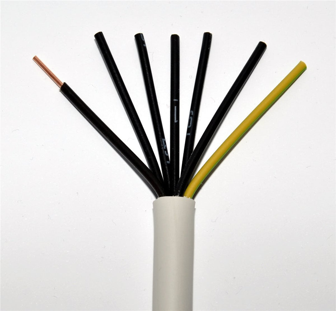 50m NYM-J 7x1,5 mm² RE Mantelleitung grau Installationsleitung Feuchtraumleitung