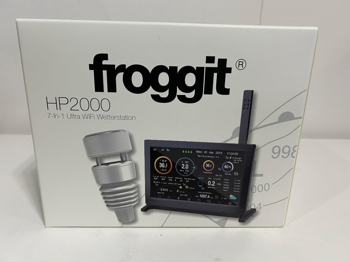 Froggit HP2000 PRO WiFi Funk Wetterstation mit 7-in-1 Ultra Aussensensor