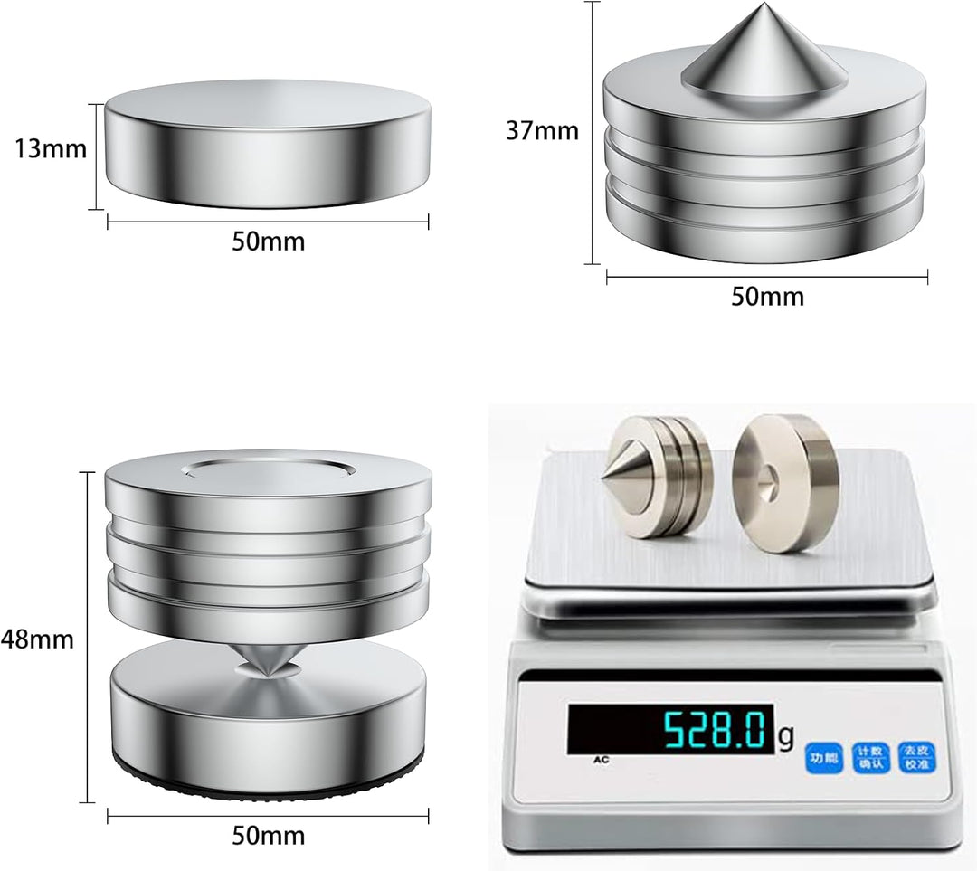 Brollitest Lautsprecher Spikes 4 Stück HiFi Gerätefüsse Absorber füsse Für subwoofer Plattenspieler