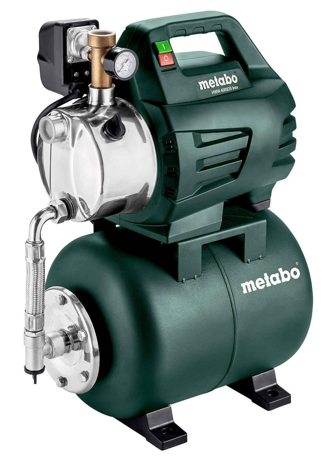 Metabo Hauswasserwerk HWW 4000/25 Inox – 600982000 – Nennaufnahmeleistung: 1100 W – Max. Fördermenge