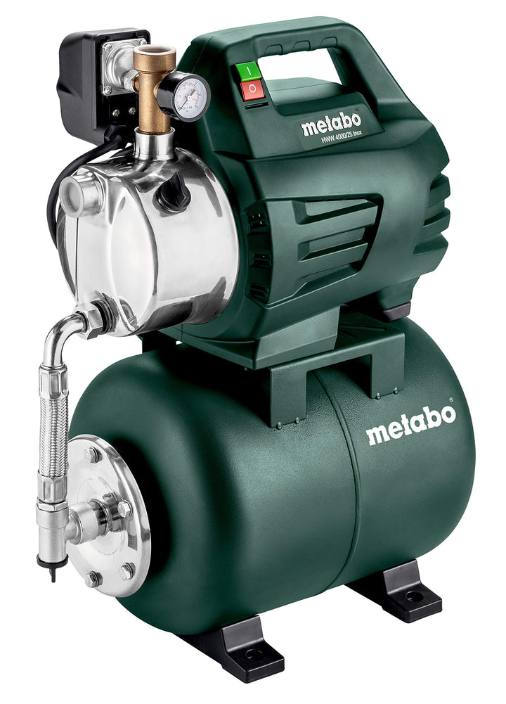 Metabo Hauswasserwerk HWW 4000/25 Inox – 600982000 – Nennaufnahmeleistung: 1100 W – Max. Fördermenge