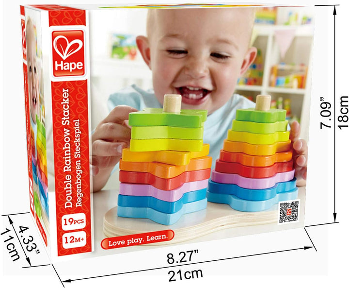 Hape E0406 - Regenbogen Steckspiel