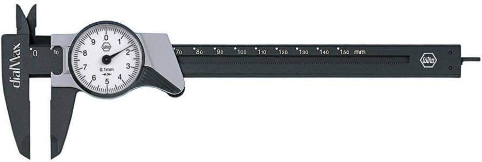 Wiha Uhrmessschieber dialMax® Ablesung 0,1 mm (27082) 150 mm, Uhrmessschieber dialMax