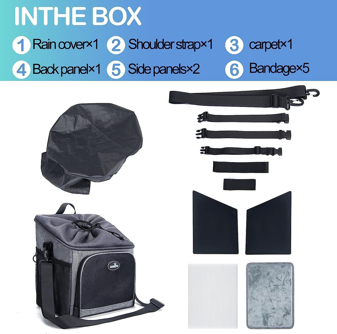 Fahrradkörbe für Hunde, Fahrradkorb Vorne für kleine Haustiere, Hunde, Katzen, Hunde Autositz Abnehm