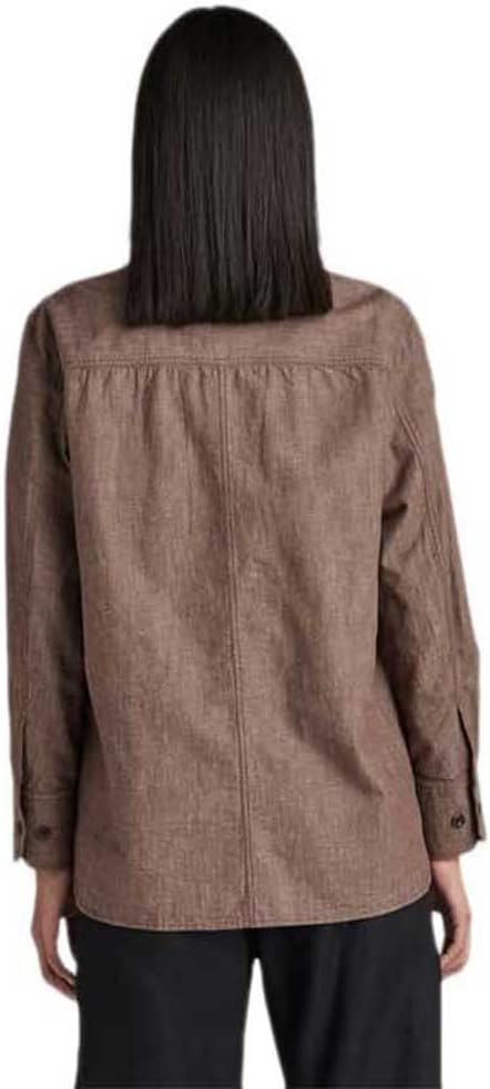 G-Star RAW Damen Officer Boyfriend Hemd Shirts XS Braun (Chocolat D21887-d187-285), XS Braun (Chocol