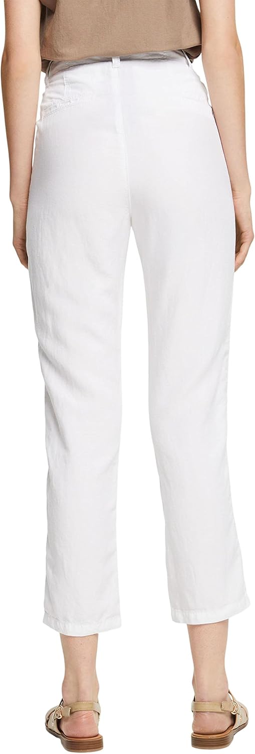 ESPRIT Damen Hose 30 100/White, 30 100/White