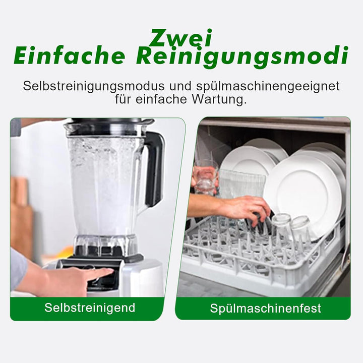 Kitchen in the box Mixer, 1500W Hochleistungs Standmixer 2L mit grossem Fassungsvermögen, 8 Edelstah