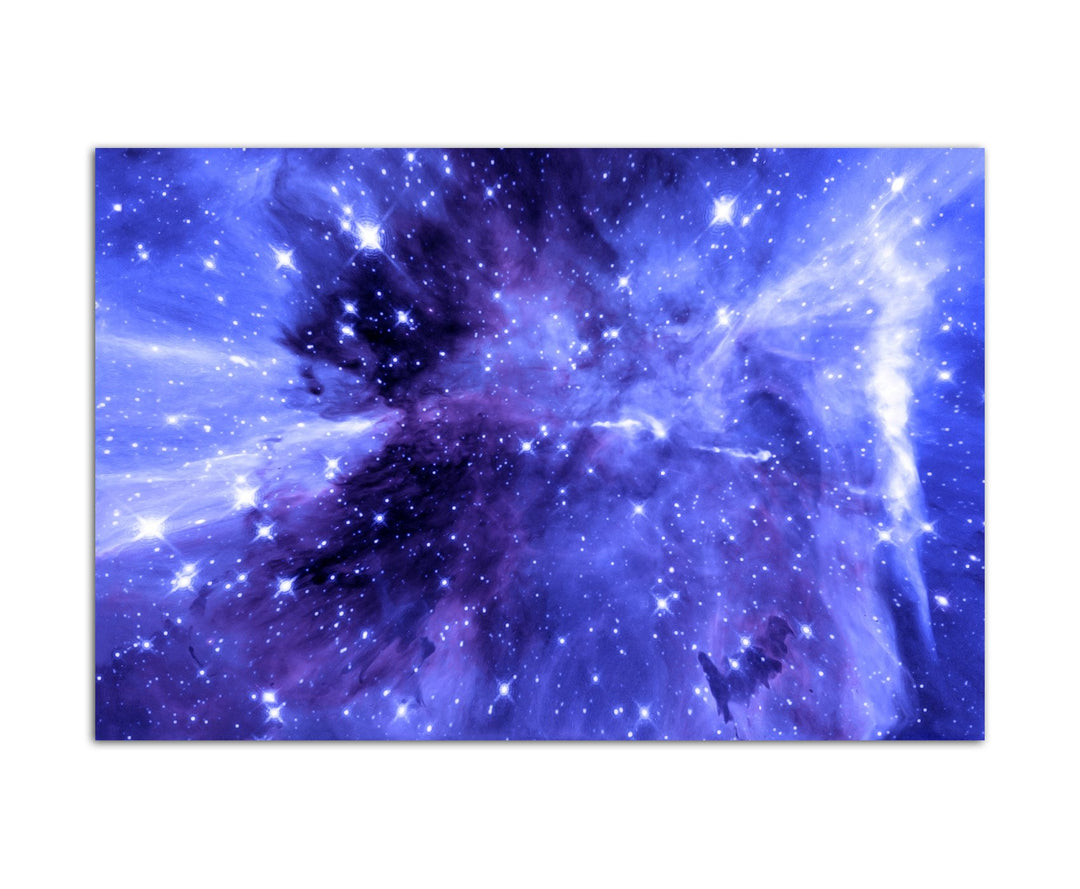 Paul Sinus Art 120x80cm - WANDBILD Planet Weltraum Sterne Galaxie - Leinwandbild auf Keilrahmen mode