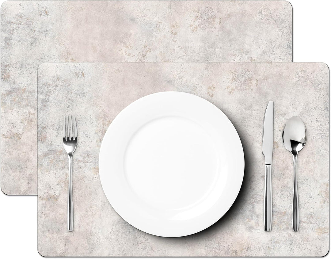 KitchenYeah© Platzsets Abwaschbar 6-Teilig 45x30 cm Tischsets Platzdeckchen rutschfeste Platzset Unt