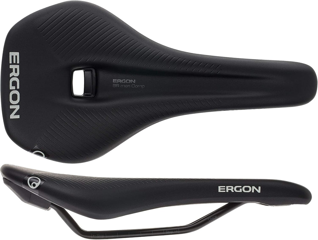 Ergon Herren Sr Comp Homme Fahrradsattel S/M Schwarz, S/M Schwarz