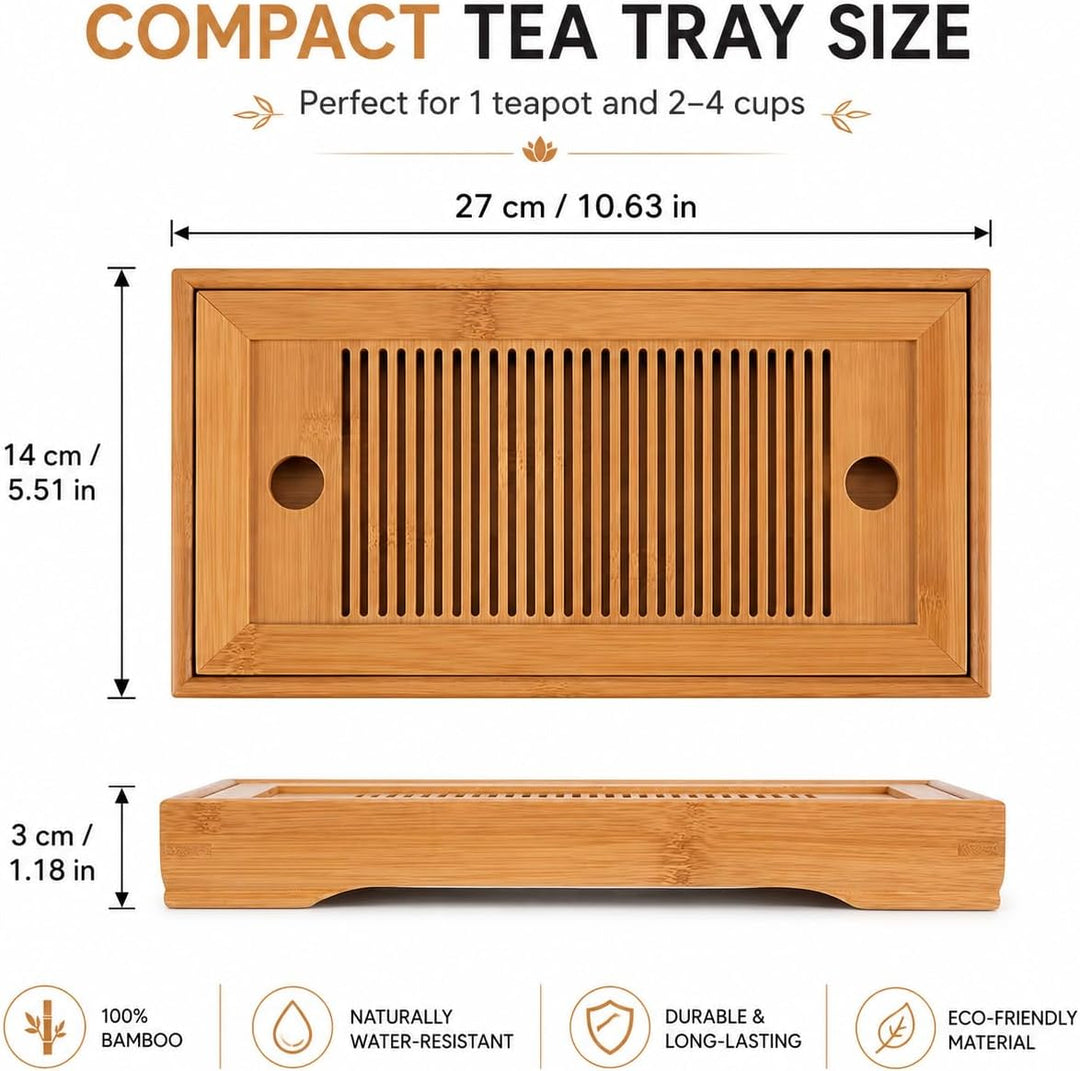 Gongfu Teetablett, Chinesischen Tee Tisch Bambus Tee Tablett, Tee Serviertablett Chinesisch Kung Fu