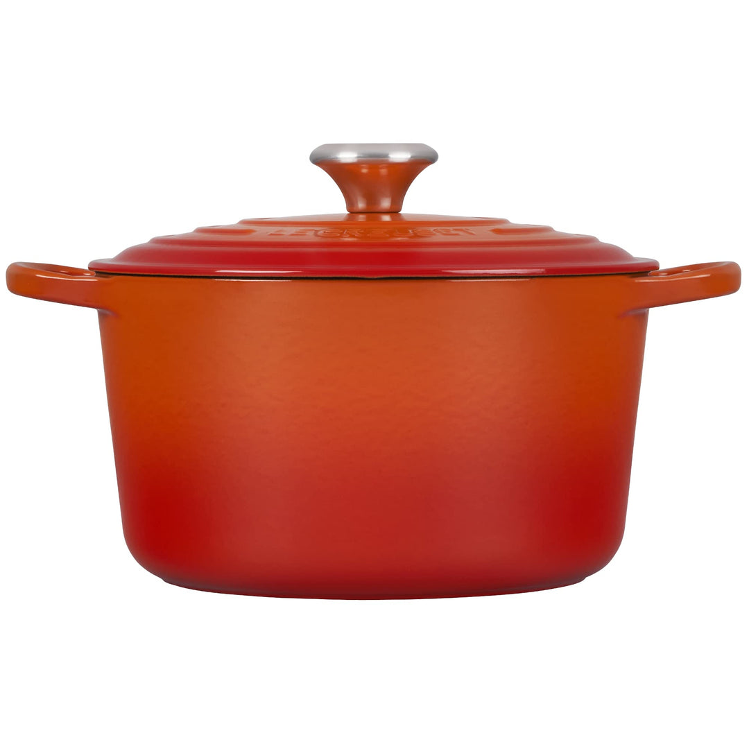 Le Creuset Bräter Signature rund hoch 24 cm Ofenrot orange Backofen, orange Backofen