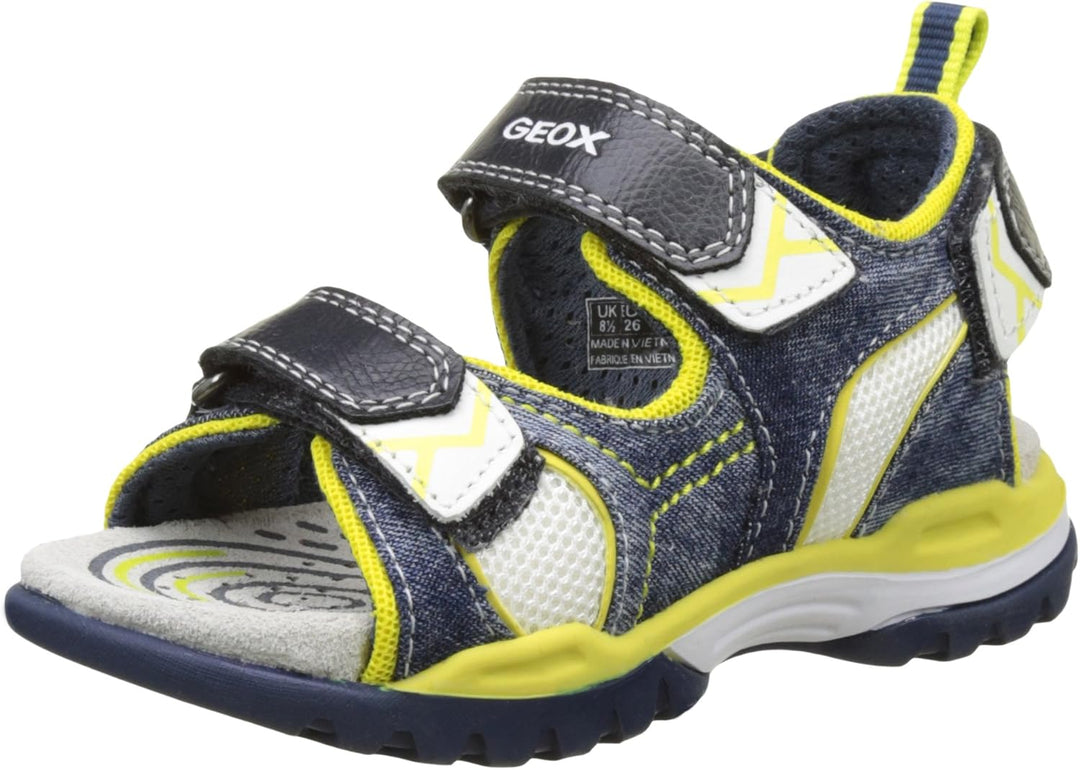 Geox Jungen J Borealis Boy D Sandalen 33 EU Blau Navy Limec0749, 33 EU Blau Navy Limec0749