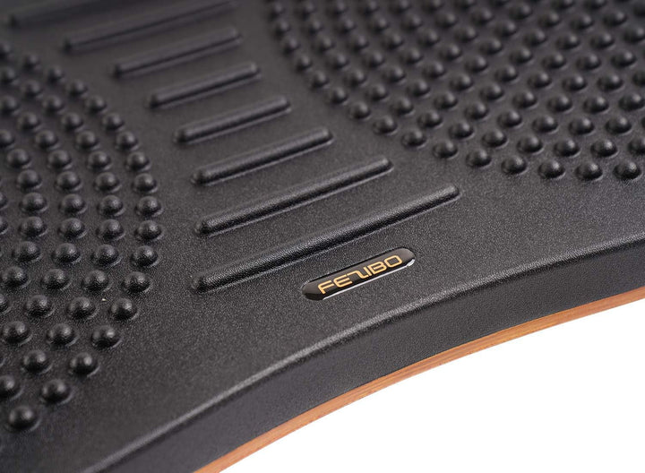 FEZIBO Balance Pad, Holzschaukel Balance Board Ergonomisches Balancekissen, Komfortabel Anti-Ermüdun