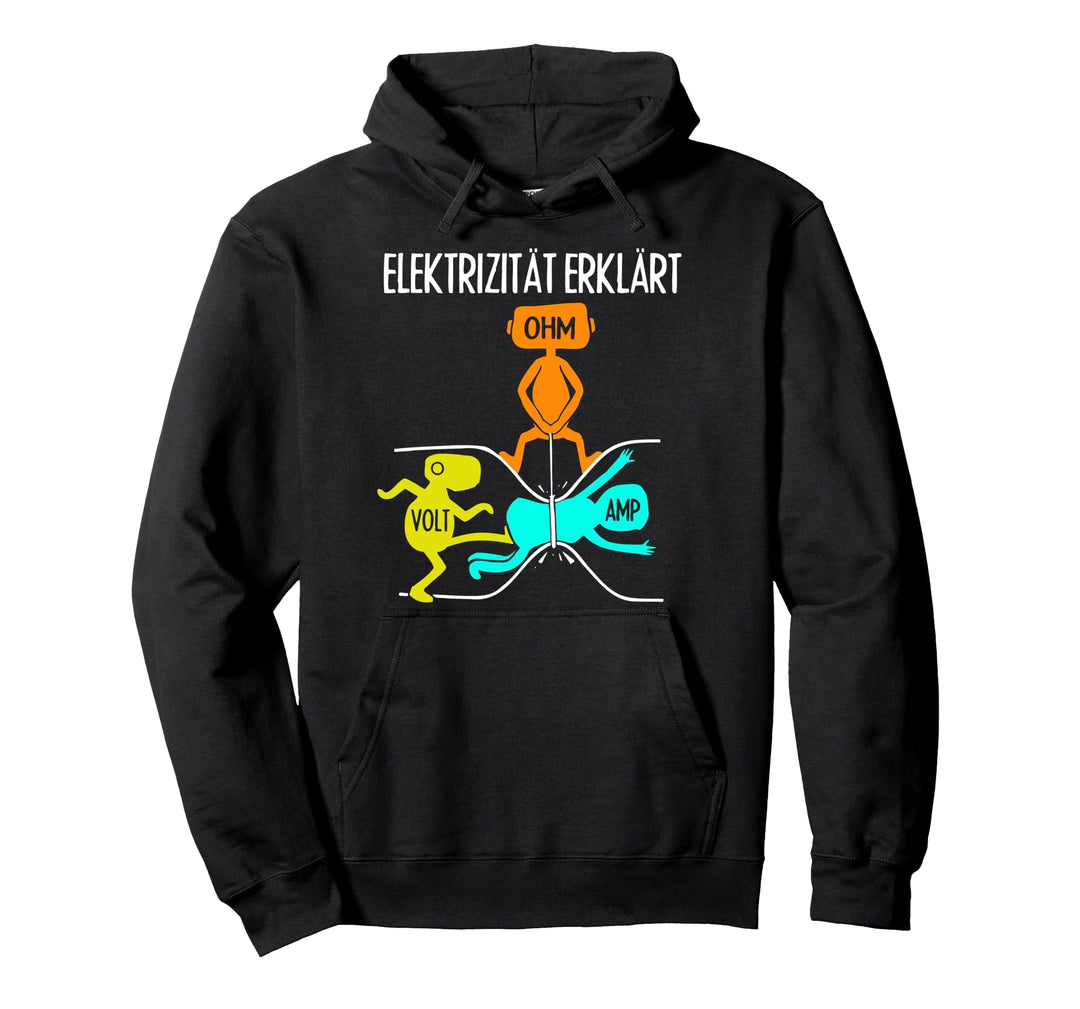 Handwerker Elektronen Widerstand Pulli Elektrizität erklärt Pullover Hoodie