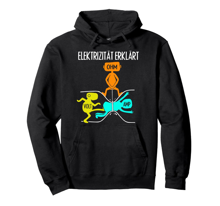 Handwerker Elektronen Widerstand Pulli Elektrizität erklärt Pullover Hoodie
