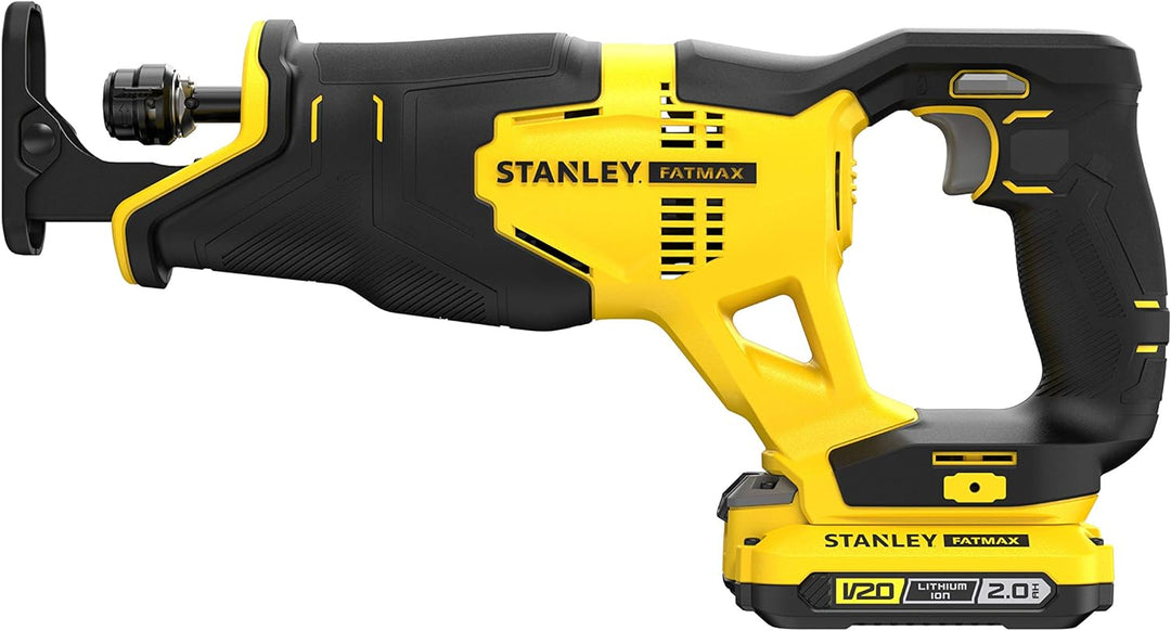 Stanley FatMax 18V Akku-Säbelsäge SFMCS300D2K (2.0 Ah, variable Hubzahl, werkzeugloser Sägeblattwech