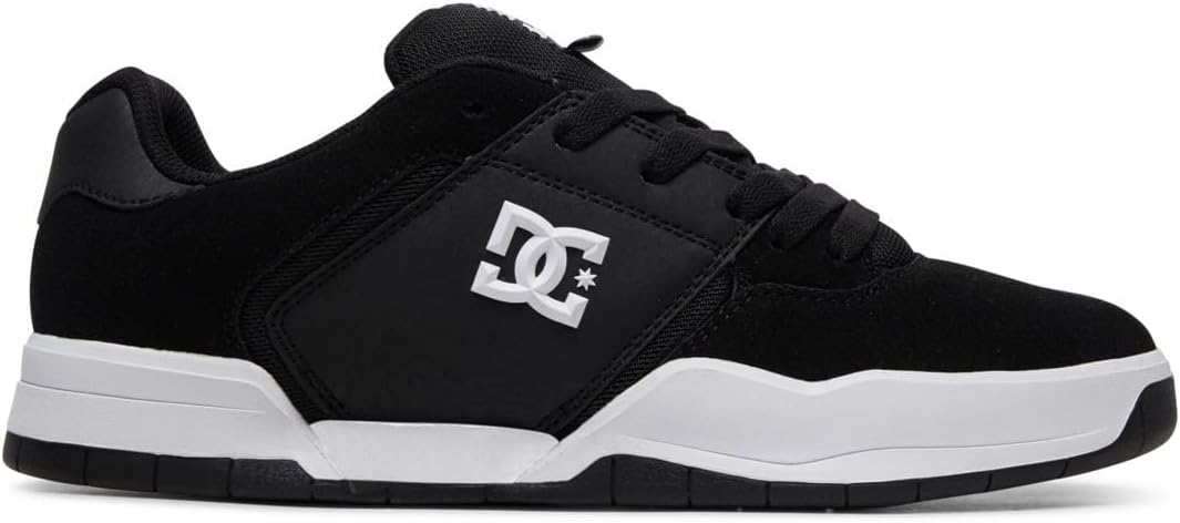 DC Herren Central Casual Low Top Skate Shoe SneakerSkate-Schuh 38 EU Black White, 38 EU Black White