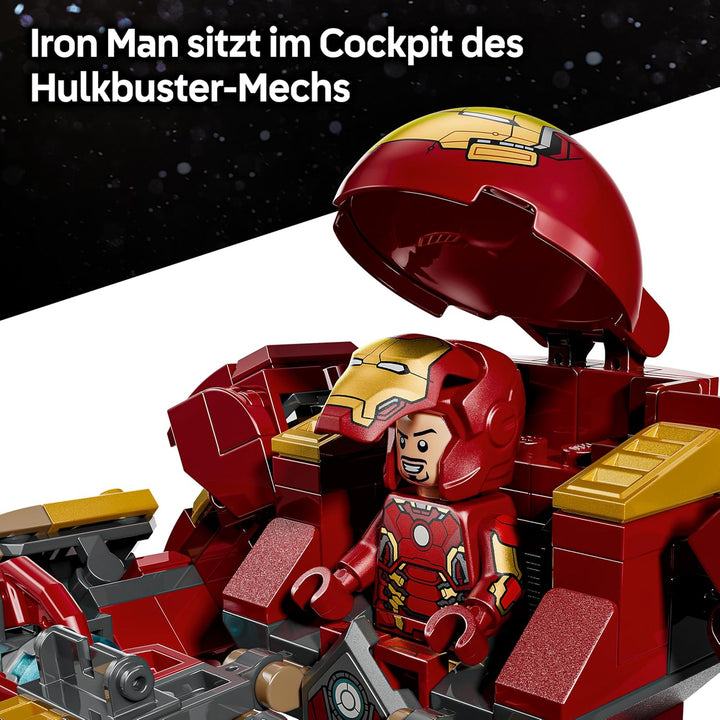 LEGO | Marvel Duell der Giganten: Hulkbuster vs. Hulk - Superhelden Spielzeug mit Actionfigur und 2