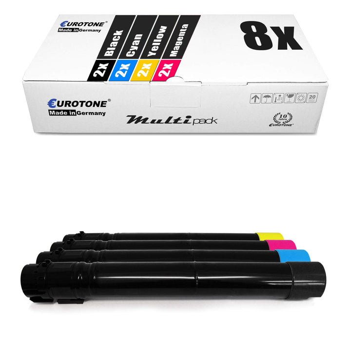 8X Müller Printware Toner für Lexmark X 950 952 954 DHE DE DTE ersetzt X950X2 Set Set aus 8, Set aus