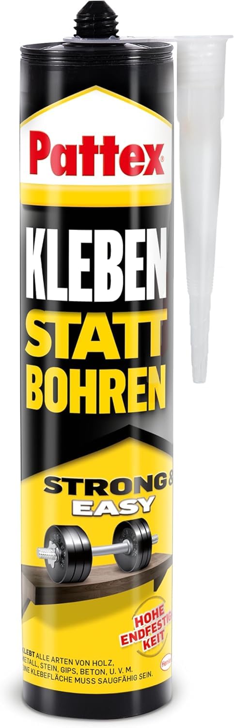 Pattex Kleben statt Bohren, Kartusche, weiss, 6x 400g | Universeller Montagekleber für den Innenbere