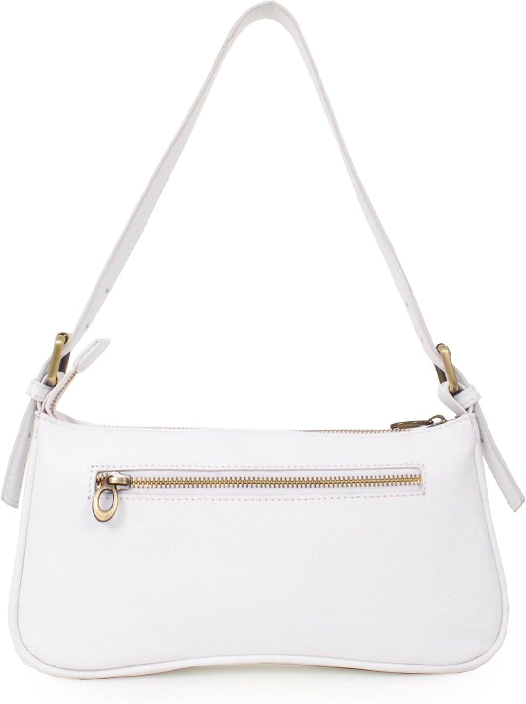 Catwalk Collection Handbags - Klein Damen Schultertasche - Henkeltasche - Leder mit Krokodilprägung