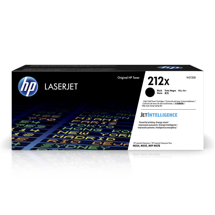 HP 212X (W2120X) Schwarz Original Toner mit hoher Reichweite für HP Color LaserJet Enterprise M554,