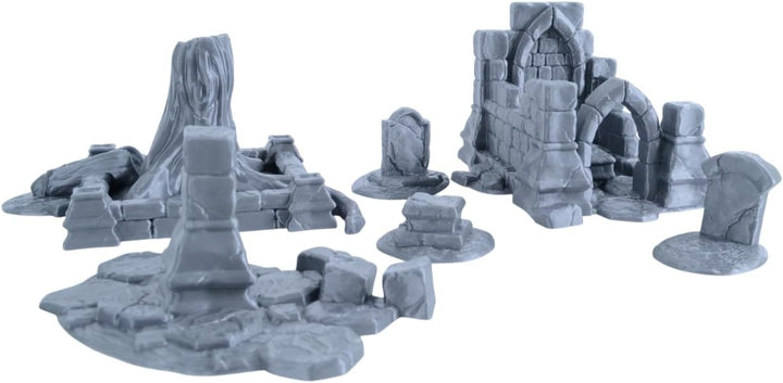 Friedhofsruinen Bausatz für Frostgrave, Mordheim & Tabletop-Gelände