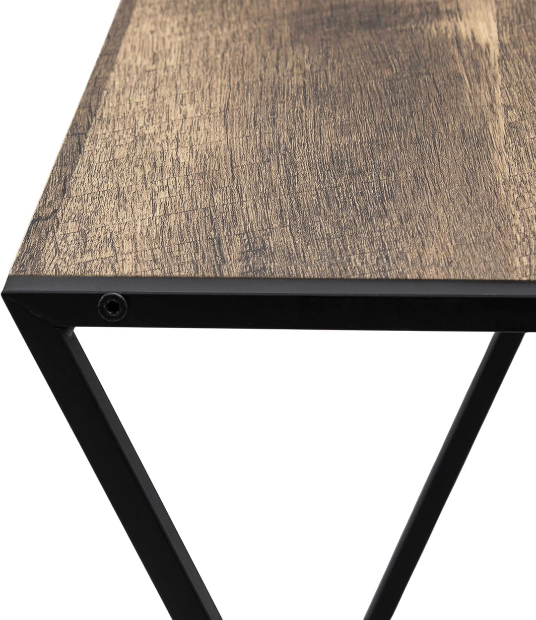 Spetebo Holz Pflanzenständer mit Metall Gestell - 50 x 29 cm - Tisch klein zum Zustellen und Dekorie