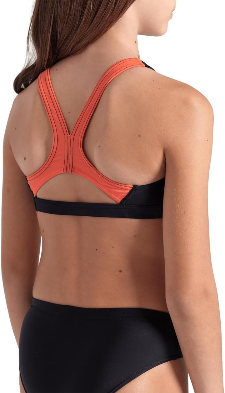 Arena Mädchen G Thrice Jr Two Pieces R Bikini (1er Pack) 128 Black-calypso Coral-white, 128 Black-ca