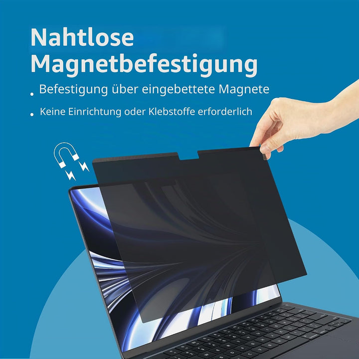 Kensington MagPro™ Elite Magnetischer Blickschutzfilter für MacBook Air 13.6" (2022), Magnetische Sc