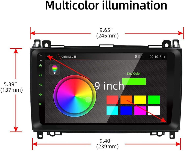 YUNTX PX6 Android 10 Autoradio Kompatibel mit Mercedes Benz Viano/Sprinter/W906 - [4G+64G] - KOSTENL